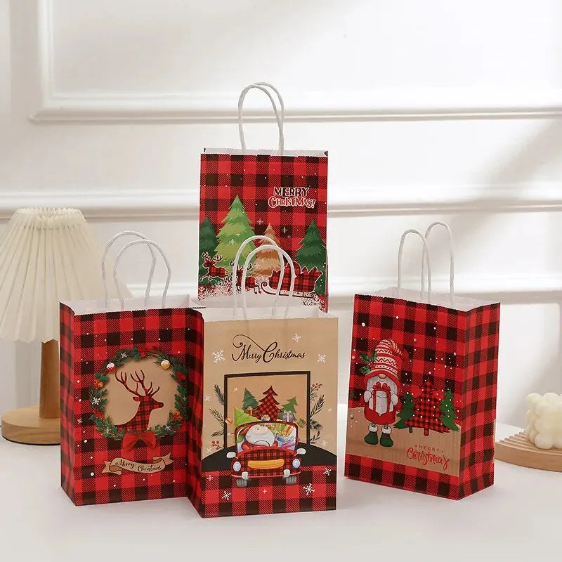 イベント・クリスマス装飾｜手さげ型・ボックス型 ギフト用バックセット(4pcs/5pcs)
