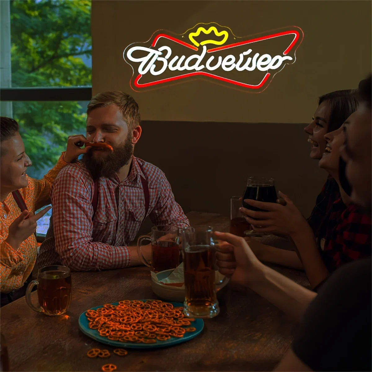 Budweiser ビールLEDネオンサイン（ネオン看板）｜誉PRINTING