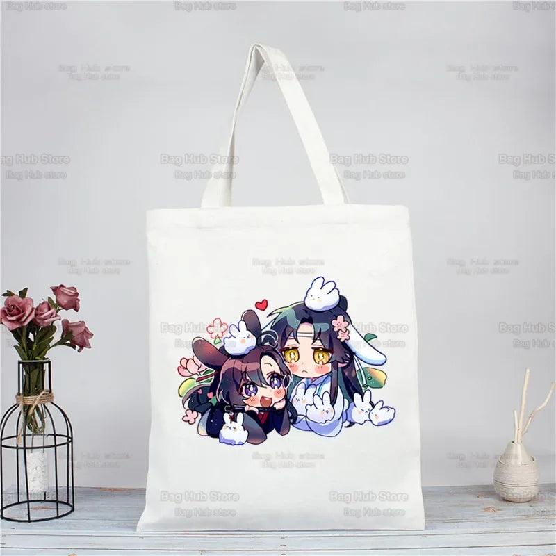 |ノベルティ用品 | 魔道祖師柄 ジュートエコバッグ| 34×38c