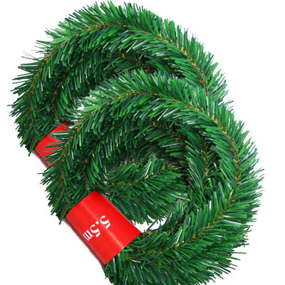 クリスマスガーランド｜クリスマスリース｜5.5m パインガーランド グリーン｜誉PRINTING