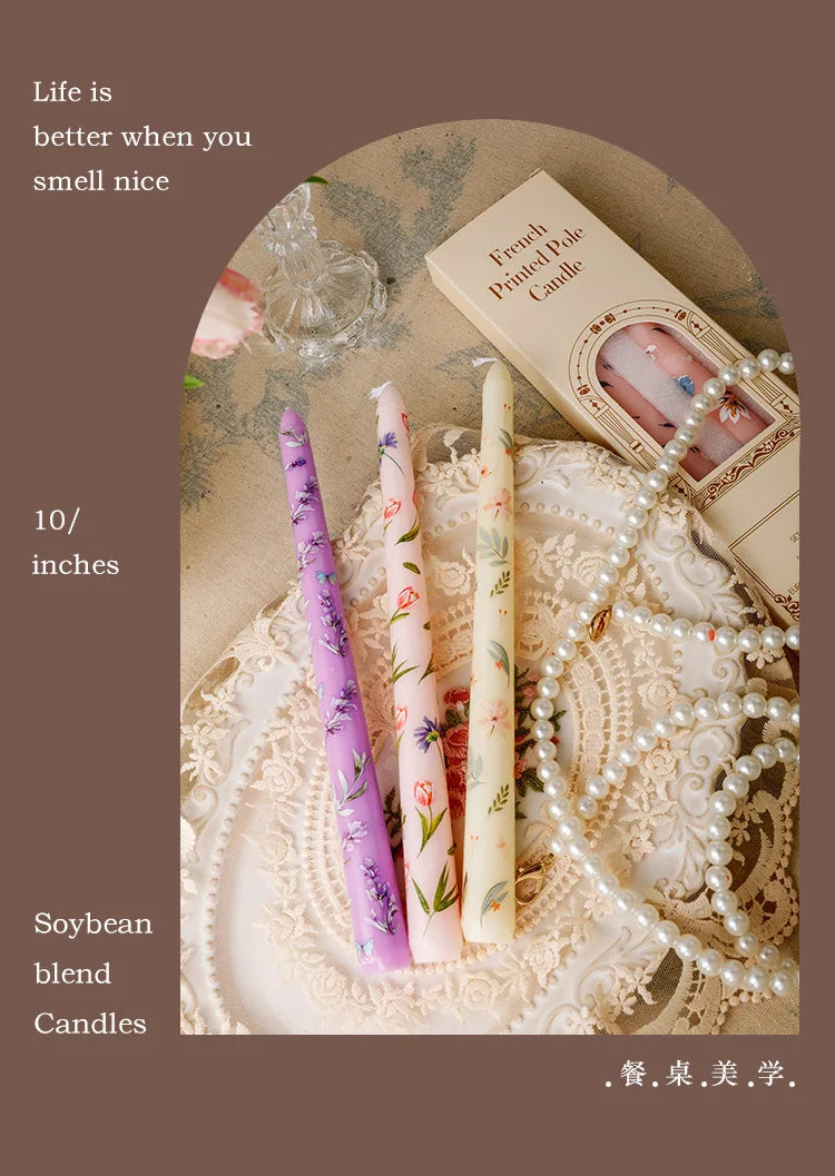 ヨーロピアンスタイルのロングキャンドル