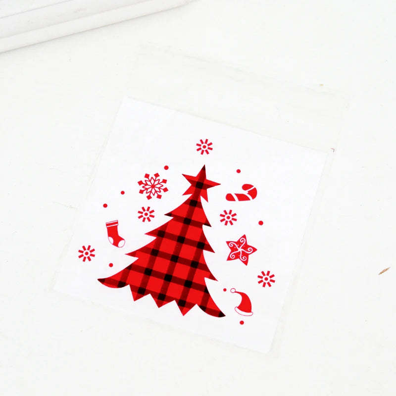 イベント・クリスマス装飾｜クリスマス柄ギフトバッグセット(100個入)