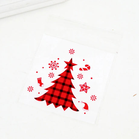イベント・クリスマス装飾｜クリスマス柄ギフトバッグセット(100個入)