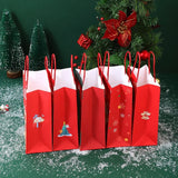 イベント・クリスマス装飾｜クリスマス柄クラフト紙バッグセット(S/M)