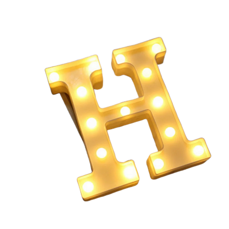 【LED装飾】LEDライト・デコレーションライト（ハート/アルファベット/数字）