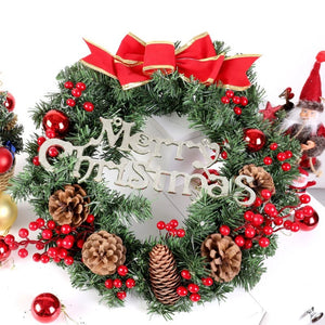 イベント・クリスマス装飾｜玄関ドア用LEDクリスマスリース