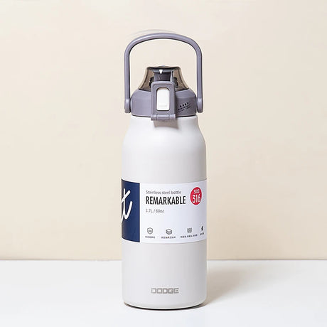 |イベント・ノベルティ用品 | 大容量サーモボトル ストロー付き ステンレス | 1.7L