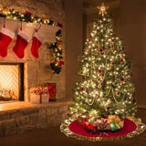 イベント・クリスマス装飾｜赤いクリスマスツリースカート - ホームデコ