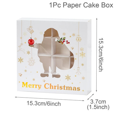イベント・クリスマス装飾｜紙製クリスマス柄ギフトボックス