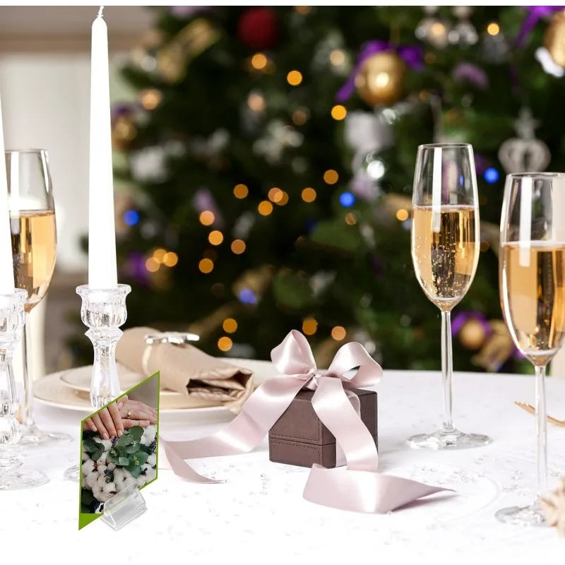 イベント・結婚式装飾｜透明プラスチックミニカードスタンドセット