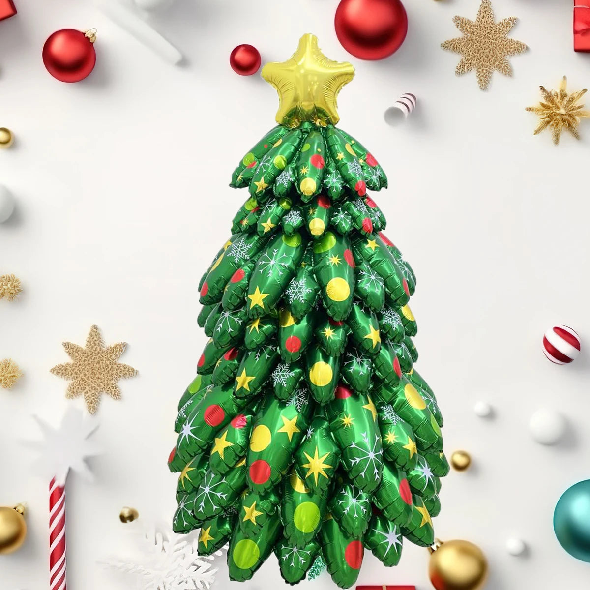 イベント・クリスマス装飾｜組み立て式130cmクリスマスツリーバルーンセット