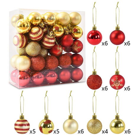 イベント・クリスマス装飾｜クリスマスボール50個セット 吊り下げオーナメント