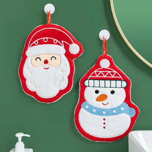 クリスマスグッズ・ ノベルティ用品｜クリスマス柄 吸水ハンドタオル