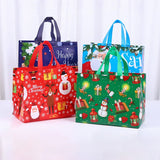 イベント・クリスマス装飾｜不織布トートバッグ型ギフトバックセット(4個/8個)