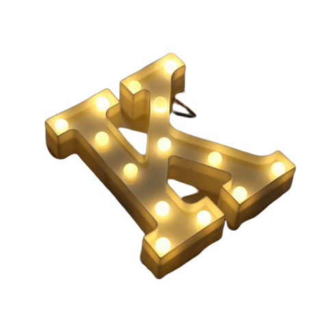 【LED装飾】LEDライト・デコレーションライト（ハート/アルファベット/数字）