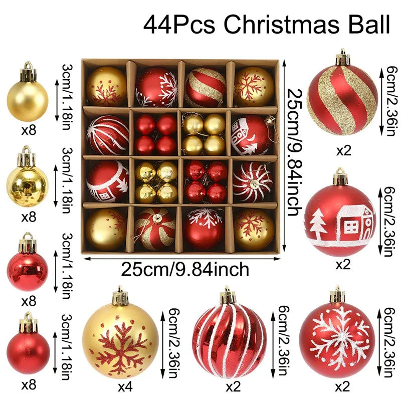 イベント・クリスマス装飾｜ボールオーナメント48個セット