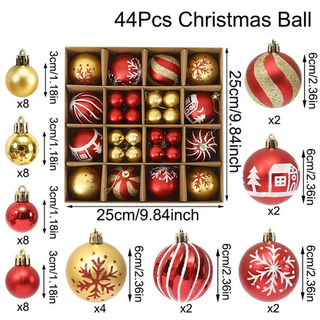 イベント・クリスマス装飾｜ボールオーナメント48個セット