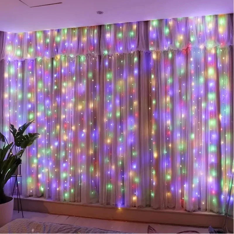 イベント・クリスマス装飾｜LEDカーテンライト USB接続(幅3M/6M)