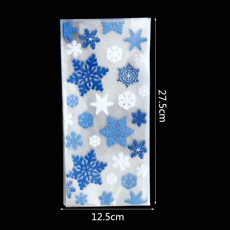 イベント・クリスマス装飾｜ギフト用 ビニール製バッグ (50枚セット)