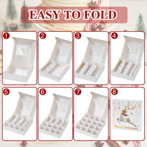 イベント・クリスマス装飾｜紙製クリスマス柄ギフトボックス