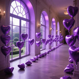 赤いハート型ホイルバルーン 5/10/20個セット