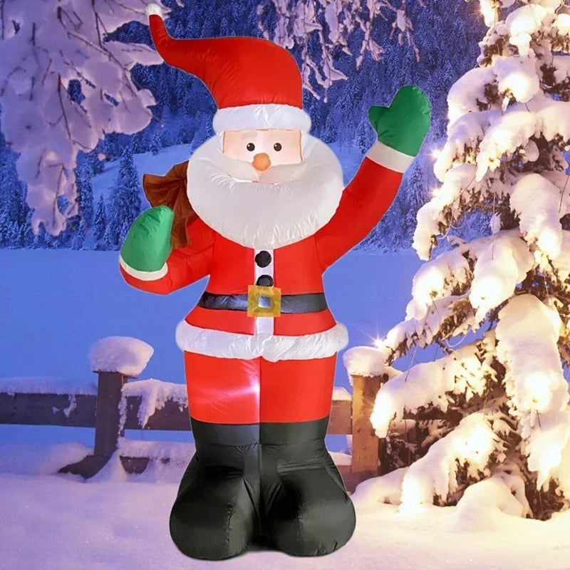 イベント・クリスマス装飾｜LED付きサンタクロース1.8m飾り