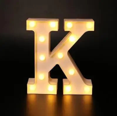 LED文字ライト【アルファベット・数字型】（電池式）