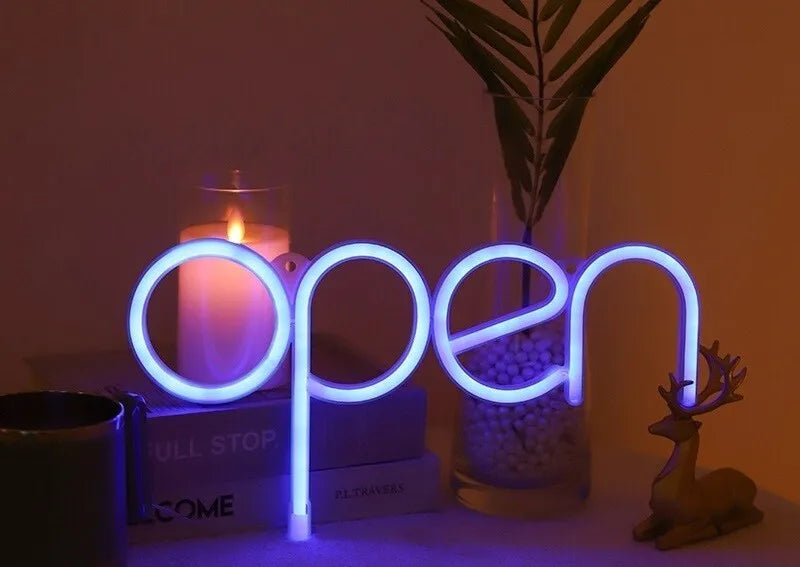 open LEDネオンサイン　選べるカラー