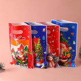 イベント・クリスマス装飾｜ビニール製クリスマス柄ギフトバッグ (50枚入 )