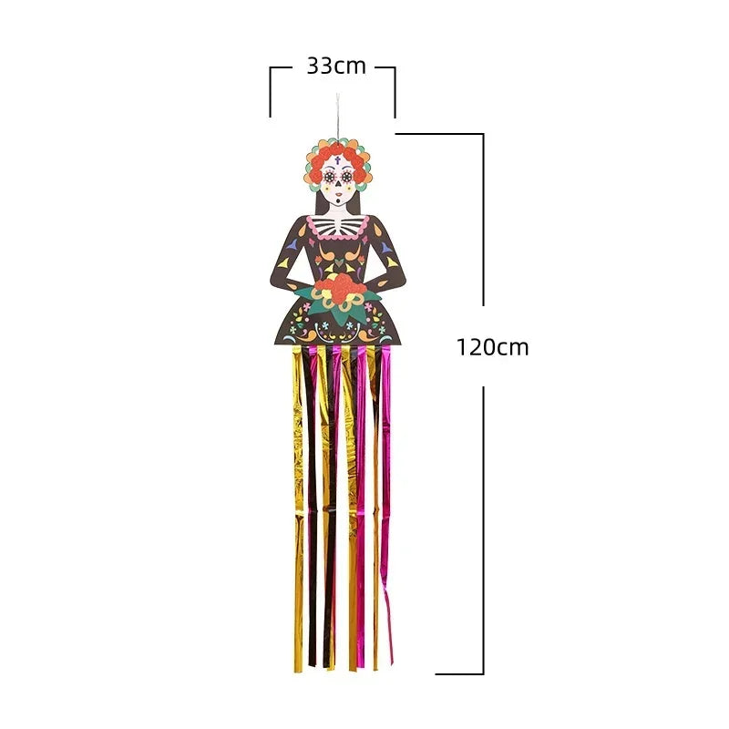 イベント・ハロウィングッズ｜ 魔女が木にぶつかる屋外装飾