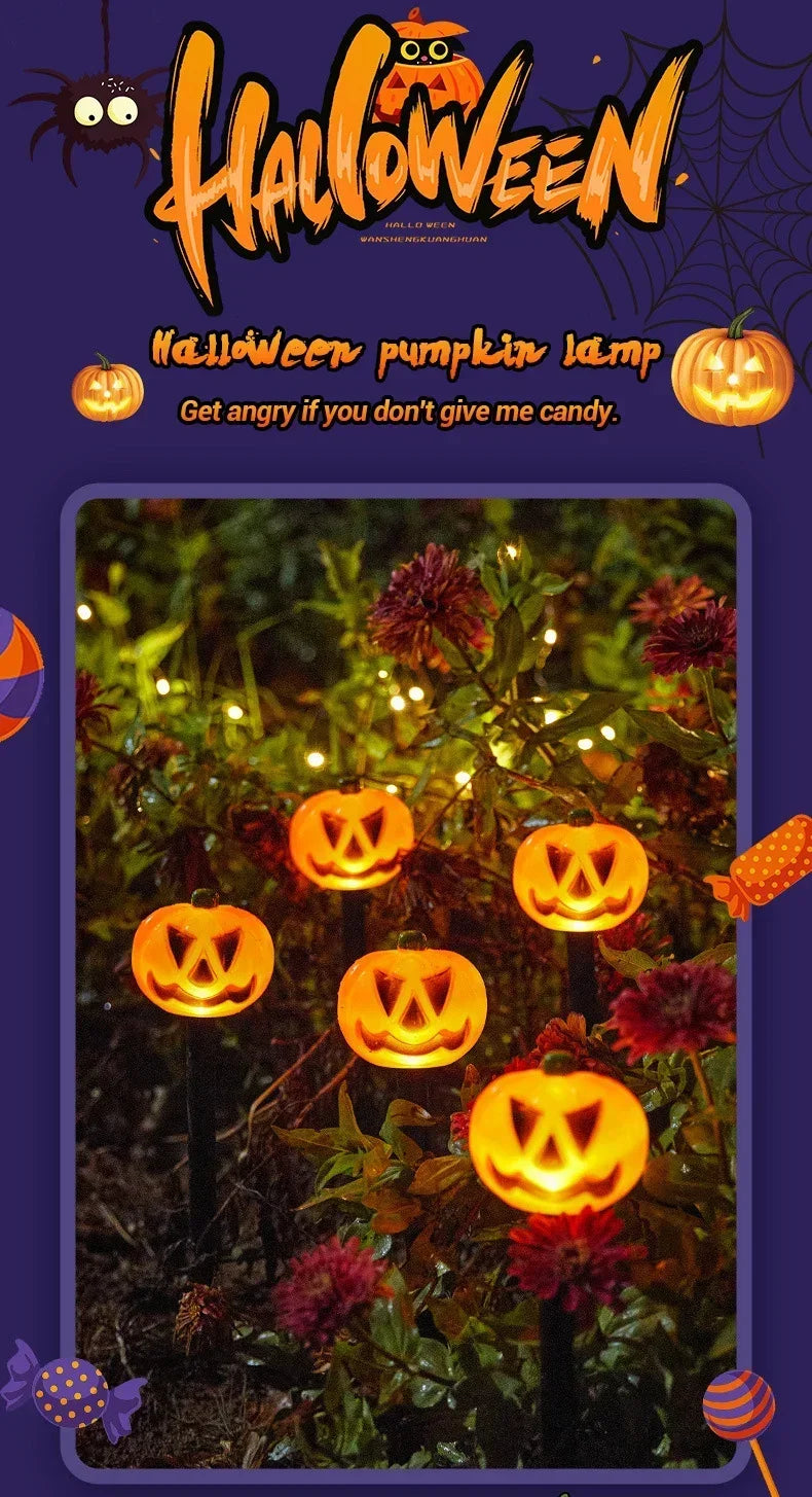 イベント・ハロウィングッズ｜ソーラーかぼちゃランタンライト