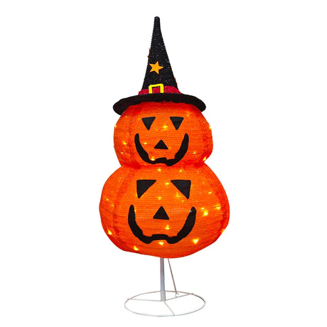 イベント・ハロウィングッズ｜LED付き折りたたみパンプキン飾り