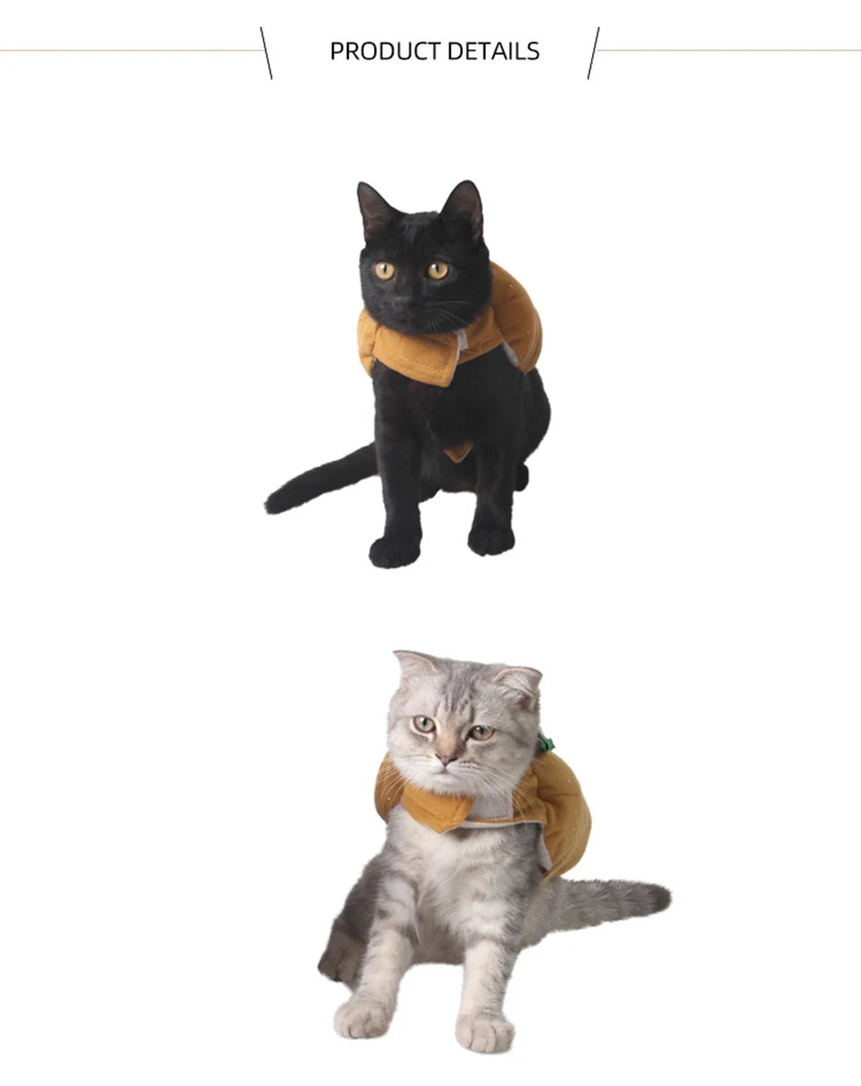 イベント・ハロウィングッズ｜ホットドッグ型ペットコスチューム 犬猫用 秋冬