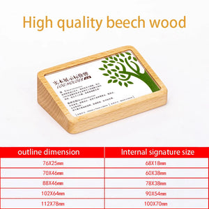 無垢材縦型カードホルダーディスプレイ