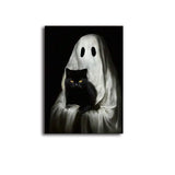 イベント・ハロウィングッズ｜レトロキュートなゴーストと猫のアートポスター