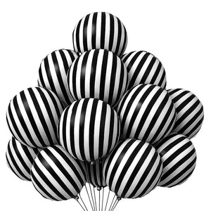 12個入りストライプホイルバルーンセット