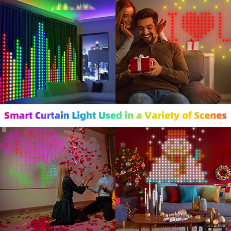 イベント・クリスマス装飾｜Bluetooth対応スマートカーテンライト(幅3M)