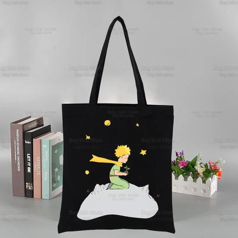 |ノベルティ用品 |星の王子さま キャンバストートバッグ |34x40c