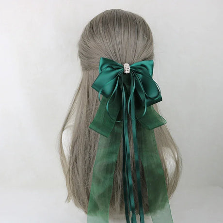 イベント・ハロウィングッズ｜メイド風 特大リボンヘアアクセサリー