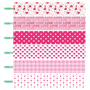 バレンタインデー用カラフルリボン 5ヤード