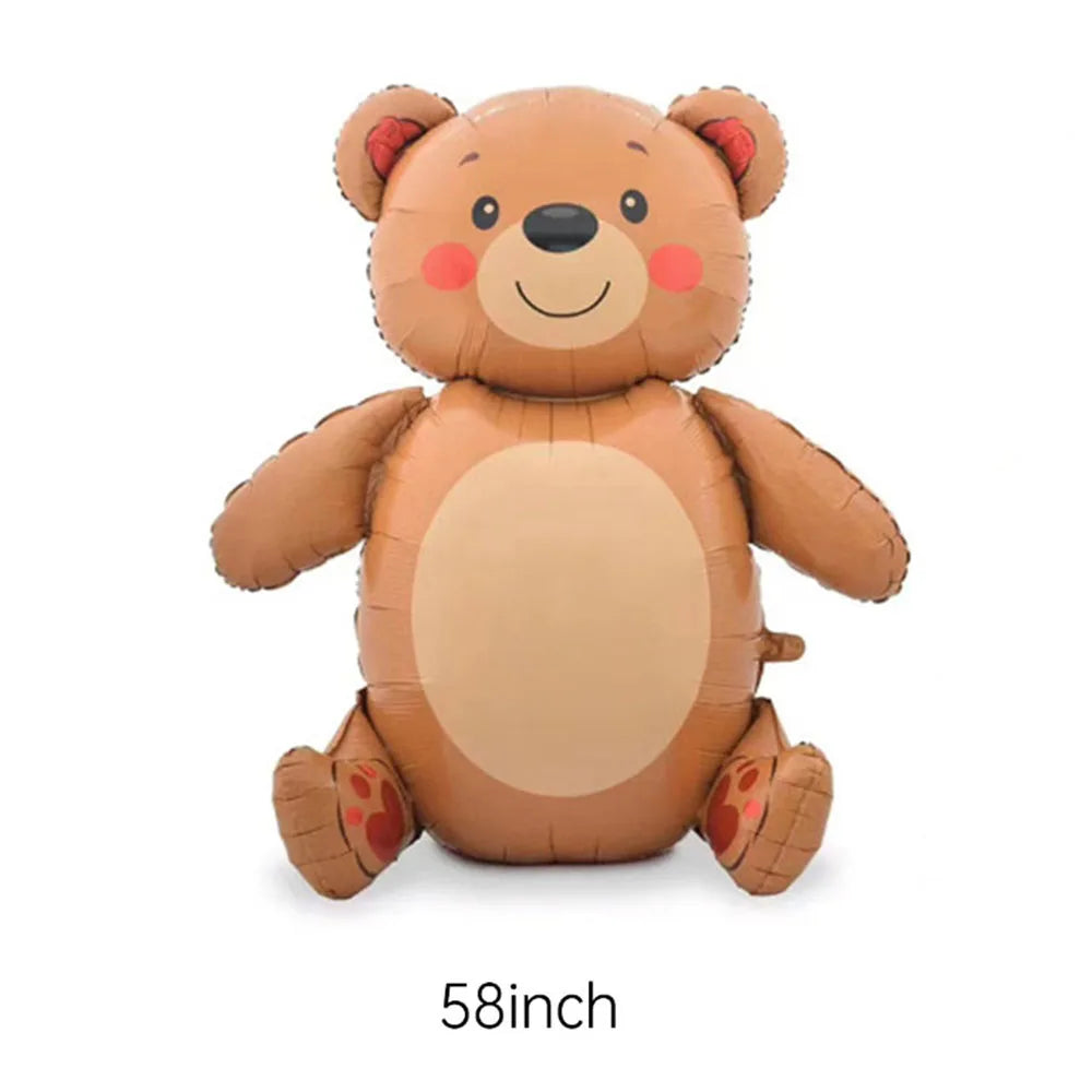 バレンタイン用ハート型クマバルーンセット