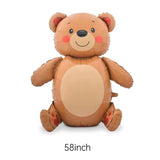 バレンタイン用ハート型クマバルーンセット