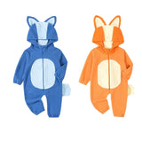 イベント・ハロウィングッズ｜キツネ着ぐるみ風ロンパース（70c〜120c）
