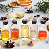 |イベント・ノベルティ用品 | ガラス製 小型透明ボトル 蓋付き | 15ml/30ml/60ml