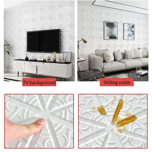 【DIY用】３Dアンティーク調タイル風ステッカー 70x70cm(5pcs/10pcs）