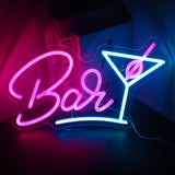 Bar／OPEN／Beer／Cheers／Cacktails　LEDネオンサイン（ネオン看板）