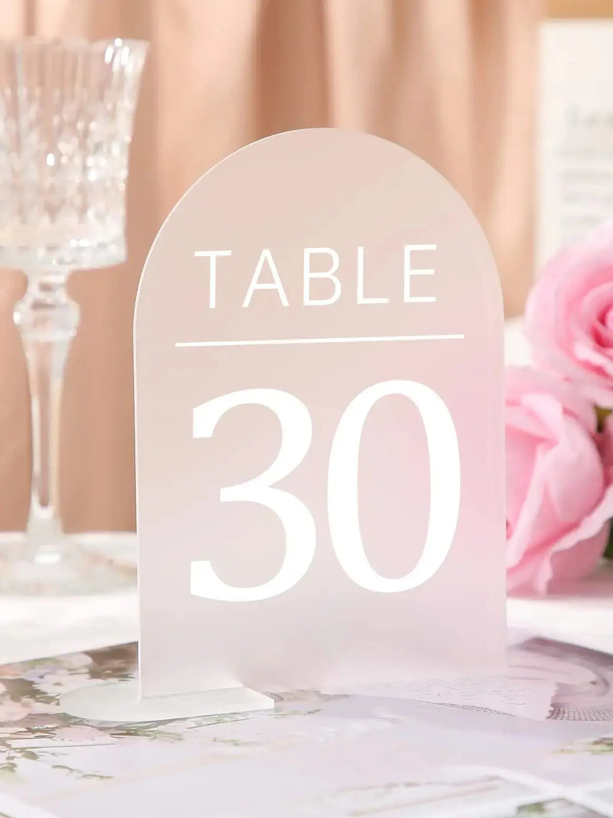 イベント・結婚式装飾｜アクリルアーチサイン スタンド付き 5・10個セット