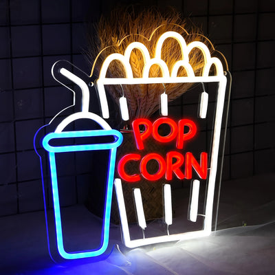 POP CORN ネオンサイン（ネオン看板）｜誉PRINTING