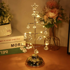 イベント・クリスマス装飾｜LEDクリスタルクリスマスツリーテーブルランプ