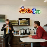 Coffee レインボーLEDネオンサイン（ネオン看板）